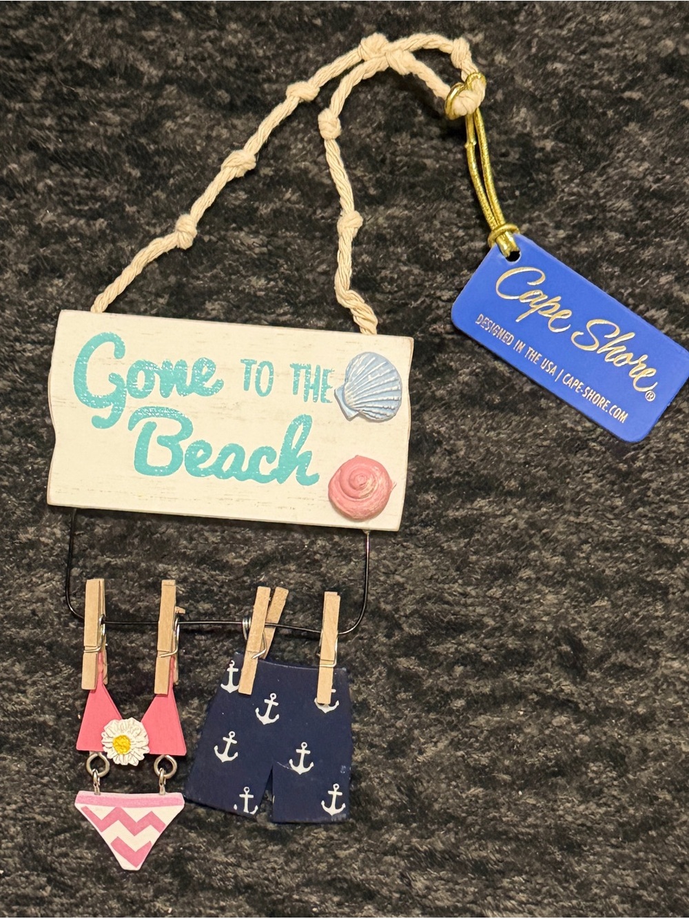 Cape Shore 'Gone to the Beach' Hanging Accessory